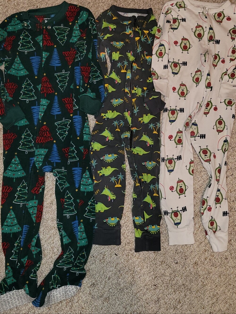 3T Toddler Boy 8 PJ Lot Bluey Disney Mickey Old Navy Carter Christmas Halloween - Picture 2 of 4